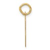 Black Bow Jewelry 14k Yellow Gold, Sophia Collection, Small Script Initial V Pendant - 2 of 4