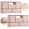 TV Stand for Bedroom,TV Media Console Table with 8 Drawers and Open Shelves for Living Room, Hallway - 2 of 4