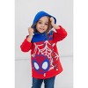 Marvel Spidey and His Amazing Friends Ghost-Spider Miles Morales Spider-Man Fleece Half Zip Hoodie Toddler to Little Kid - 2 of 4