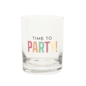 Totalee Gift Time To Party Rock Glass Clear 10 oz - 1 of 2