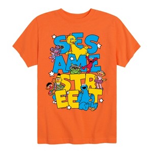 Boys' - Sesame Street - SS Stacked Short Sleeve Graphic T-Shirt - 1 of 4