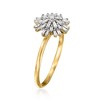 Ross-Simons 0.22 ct. t.w. Baguette Diamond Starburst Ring in 14kt Yellow Gold - 3 of 4