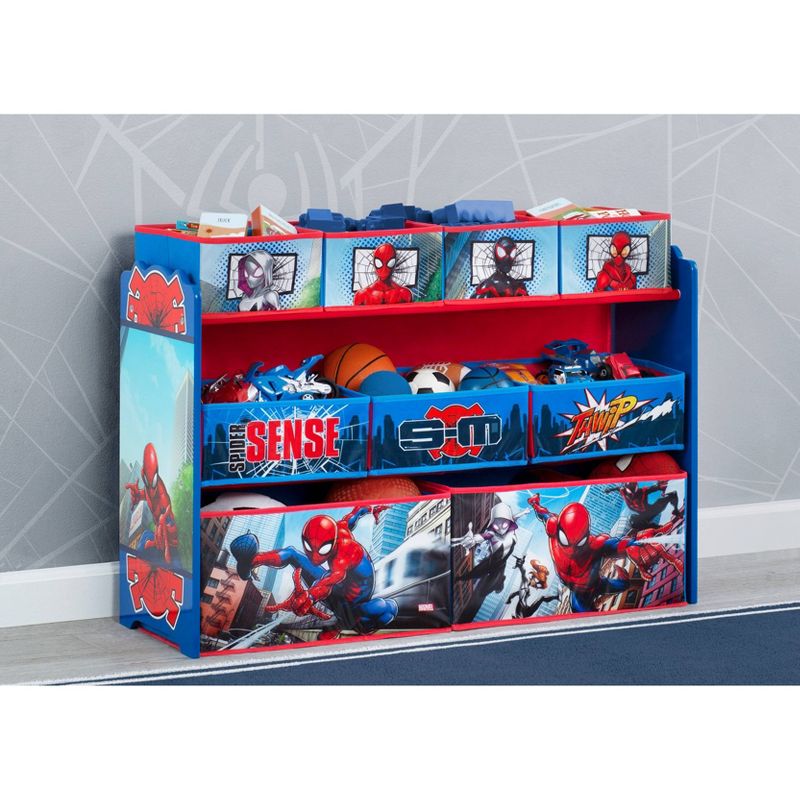 Delta Children Marvel Spider-Man Deluxe 9 Bin Design and Store Toy Organizer, 3 of 10