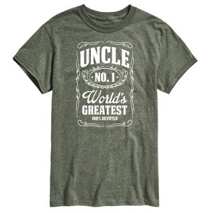 Men's - Instant Message - Uncle Worlds Greatest Short Sleeve Graphic T-Shirt - 1 of 4