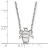Black Bow Jewelry Sterling Silver Theta Phi Alpha Greek Life Necklace 18 Inch - 2 of 4