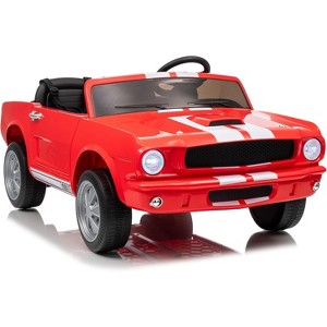 24V 2 Seater Ride on Car, Battery Powered Ride on Toys for Kids with Remote Control, Safety Belt, 2 Speeds, LED Lights - 1 of 4