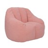 NicBex Teddy Fabric Fluffy Bean Bag Chair with Memory Foam,Tufted Lazy Sofa Chair for Adults,Modern Lounge Chair for Living Room - 2 of 4