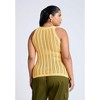 ELOQUII Women's Plus Size Crochet Knitted Tank - 3 of 4