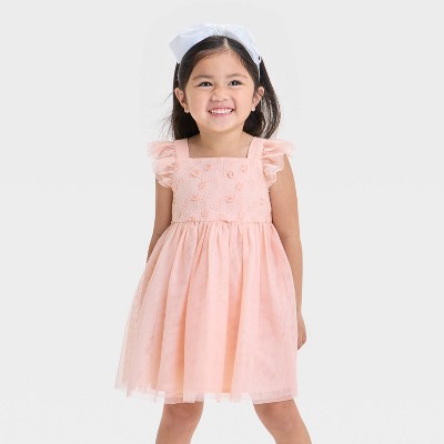 Toddler Girls' Embroidered Tulle Dress - Cat & Jack™