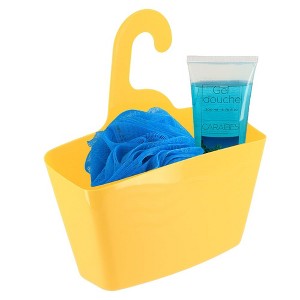 Evideco French Home Goods Hanging Shower Caddy Basket with Hook - Space-Saving Bathroom Organizer - Rustproof - 1 of 4