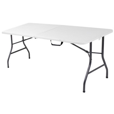 target white folding table