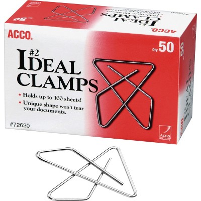 ACCO Small Butterfly Paper Clips No. 2 50 Clips 3BX/PK SR 72643