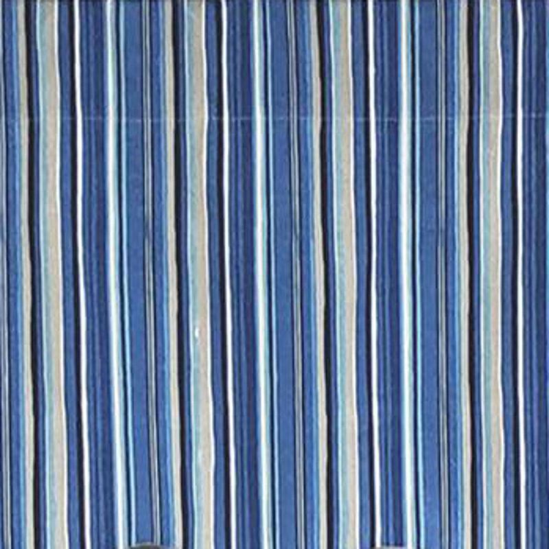 RLF Home Modern Design Classic Beach Stripe Regal Style Window Valance 50" x 17" Blue, 4 of 5