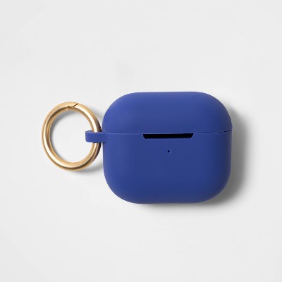 heyday™ Apple AirPods Gen 3 Silicone Case with Clip - Virtual Blue