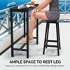 Karl Home Patio Fir Wood Black Bar Table - 4 of 4