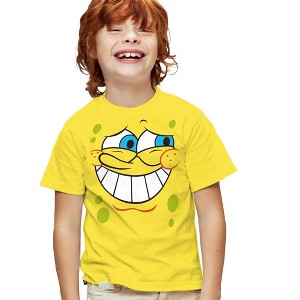 Boys' Short Sleeve Spongebob Guilty Face T-Shirt - 1 of 4
