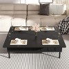 43.3" Lift-Top Coffee Table with Hidden Storage, 2 Drawers and Foldable Top for Dining or Work Use - Panipeachy - 3 of 4