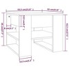 vidaXL Coffee Table Sonoma Grey 55,5x55x45 cm Multilayer Wood - 3 of 4