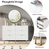Dresser for Bedroom,6 Drawer Dresser with Wide Drawers,Wooden Chest of Drawers,Modern Storage Dressers for Living Room,Closet,Hallway,Entryway - 4 of 4