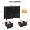 7 Chest of Drawer Dresser, Modern and Stylish Dresser, Deep Drawers and Nickel Round Handle - 2 of 4