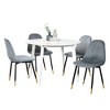 5-Piece Dining Set with Round Table and 4 Chairs - 2 of 4