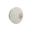 Mela Artisans Mela Artisans 12-Pack Ceramic Knobs for Dresser Drawers Drawer Knobs and Pulls White Dresser Knobs - 1.57"x1.10" - 2 of 3