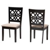 Baxton Studio Abigail Modern Fabric Wood Dining Chair Set - 2 of 4