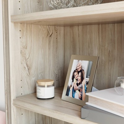 Chalk Oak 2-Shelf Library Hutch for Cabinets