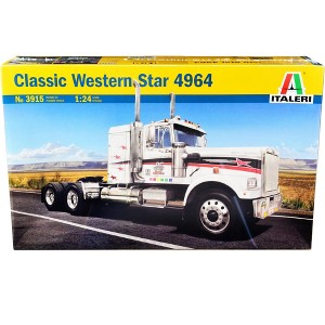 Skill 3 Model Kit Western Star Classic 4964 Truck Tractor 1/24 Scale Model by Italeri - 1 of 4