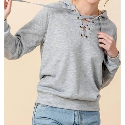 Women's Lace It Up Hoodie - 124 Voltaire