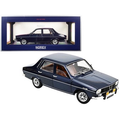 1973 Renault 12 TS Dark Blue Metallic 1/18 Diecast Model Car by Norev