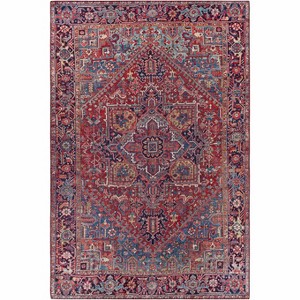 Hauteloom Ronneby Red Traditional Area Rug - 1 of 4