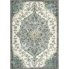 Washable Elegant Floral Rug, Thin Low Pile Carpet with Non-Slip Backing, Stain Resistant & Reinforced Edges for Living Room & Kitchen - 3 of 4
