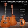 Best Choice Products Beginner Acoustic Electric Guitar Starter Set 41in w/ All Wood Cutaway Design, Case - 4 of 4