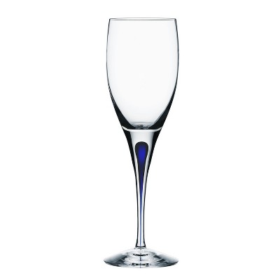 Orrefors Intermezzo Blue Glass 5.75 Ounce White Wine Glass