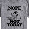 Men's - Peanuts - Joe Cool Nope Not Today Short Sleeve Graphic T-Shirt - 2 of 4