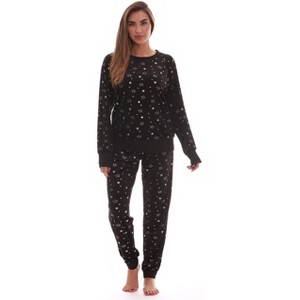 #FollowMe Womens Ultra-Soft Velour Jogger Pajama Set  Relaxing & Stylish Sleepwear - 1 of 4