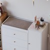 FUFU&GAGA Baby Changing Table Organiser Large Operating Table Edge Protection Safety White - 3 of 4