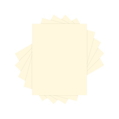 Lettermark Colors 30% Recycled Colored Paper 20 lbs. 8.5" x 11" Ivory 500 Sheets/Ream (94308)