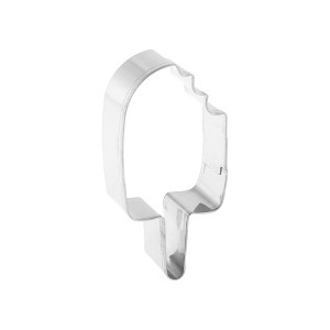 Unique Bargains Cookie Mould Cutter Notched Ice Cream Shape Dishwasher Safe Stainless Steel Silver Tone 1Pcs - 1 of 4