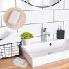 Aoibox Plastic Soap Holder with Drain Holes, Soap Dish Bar Saver Tray for Kitchen Bathroom Shower Counter, Clear (2 Pack) - 3 of 4