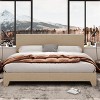 Allewie Bed Frame with Adjustable Headboard, Upholstered Platform Bed with Wood Slats, Heavy Duty Mattress Foundation, No Box Spring Needed, Noise-Free, Easy Assembly - 2 of 4