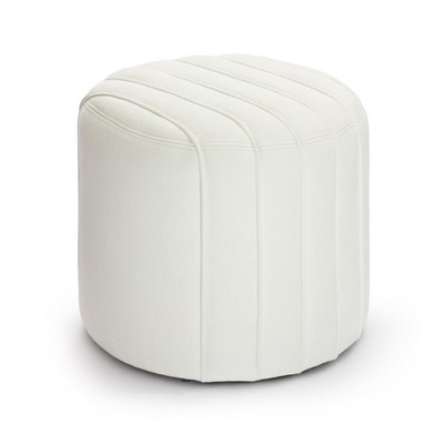 TOV Furniture Pouch Chenille Upholstered Round Ottoman