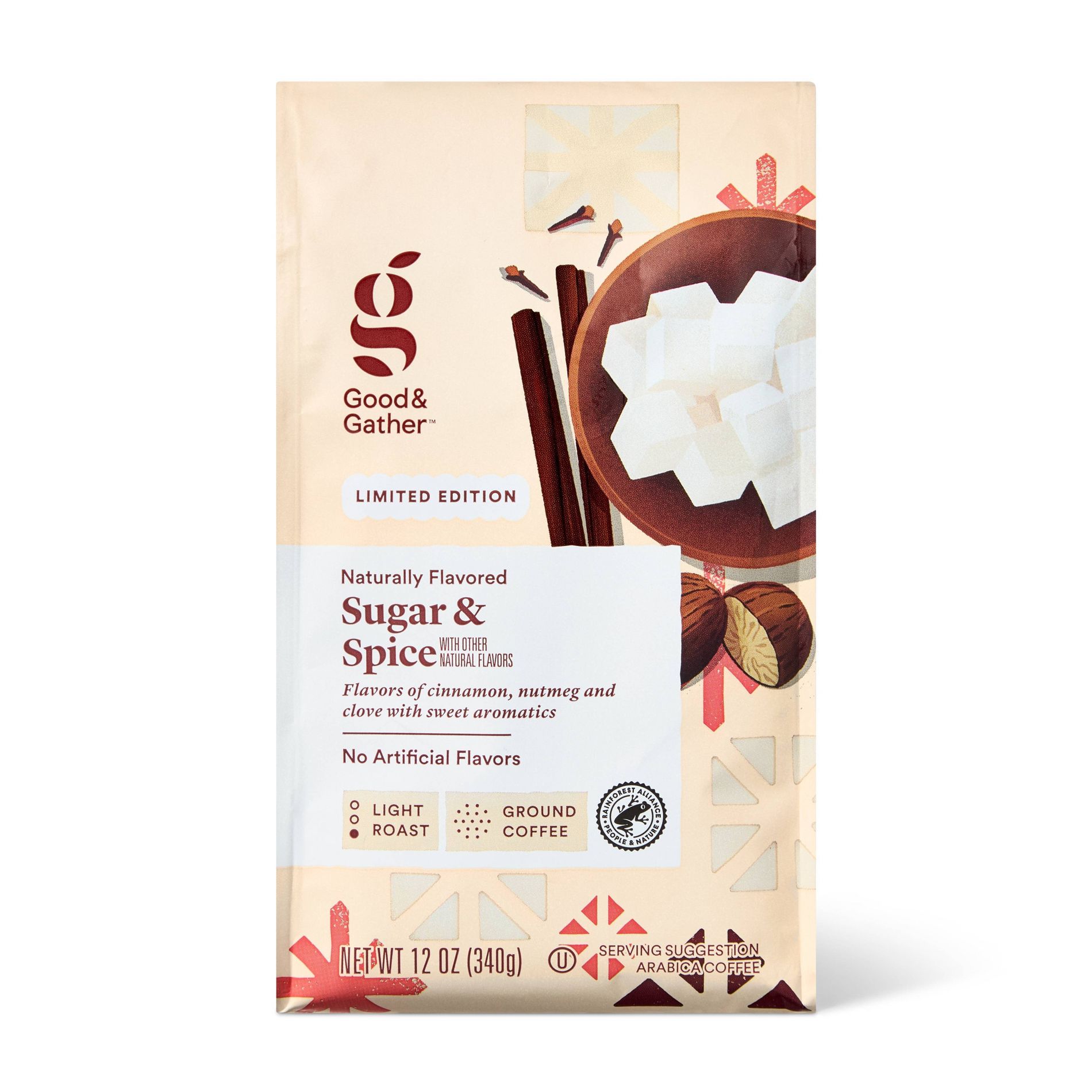 Naturally Flavored Sugar & Spice with Other Natural Flavors Ground Coffee - 12oz - Good & Gather™