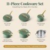 Gotham Steel Modern Collection 11 Piece Ceramic Nonstick Cookware Set - 2 of 4