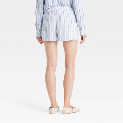 Women's Mid-Rise Linen Pull-On Shorts - Universal Thread' - image 2