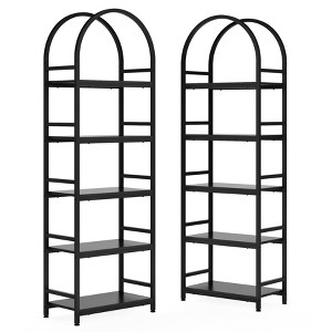 Tribesigns 74.4" 5-tier Freestanding Open Bookshelf - 1 of 4