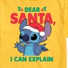 Men's - Lilo and Stitch - Dear Santa I Can Explain Short Sleeve Graphic T-Shirt - 2 of 4