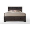 TiramisuBest Espresso Queen Bed in Synthetic Wood with Drawers & Headboard - 3 of 4