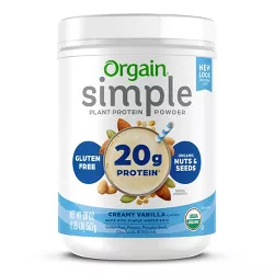 Orgain Organic Simple Ingredient Protein Powder - Vanilla - 1.25lbs